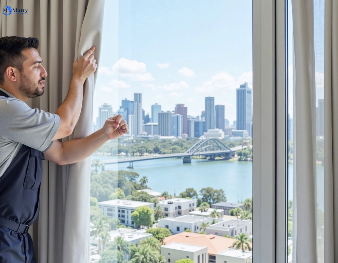 Professional curtain steam cleaning service belgrave-vic QLD by Matty Curtain Cleaning