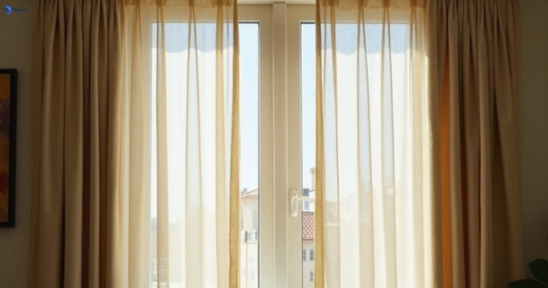 Dull dusty drapes in belgrave-vic before professional cleaning